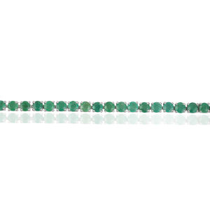 High Quality Classic 4 MM Round Cut 100% Genuine Emerald May Birthstone Fine Tennis <b>Bracelet</b> For Everyday Luxury Wear Jewelry - Product Image 6