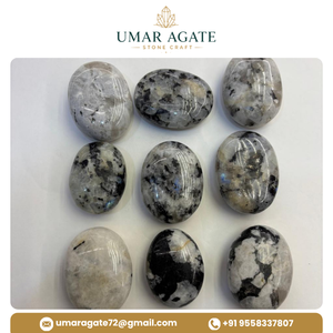 Piedra de Luna Arcoíris Natural Pulida, Piedra de Palma de Cristal de Luna Arcoíris, Venta al por Mayor de Gemas - Product Image 4
