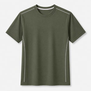 T-shirt pour homme à col rond et manches courtes, 100% coton, écologique, respirant, décontracté, pour l'été, vente en gros - Product Image 4
