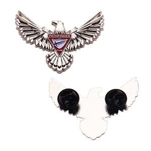 Pin de Esmalte Suave Personalizado del Fabricante, Insignia de Metal de Aleación de Zinc con Baño de Níquel Negro para Club Pathfinder, Logotipo Personalizado para Festividades - Product Image 1