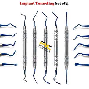 Kit d'instruments dentaires en titane à 5 fentes pour traitement par tunnelisation, pour une thérapie parodontale précise - Product Image 2