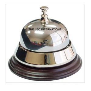 Exclusive Table Bell Durable Metal Service Bell with Clear Loud Ring Sound <b>Press</b> <b>Button</b> Design for Reception Desk - Product Image 4
