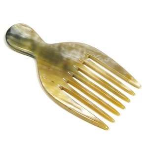 Peigne en corne naturelle personnalisé fabriqué à la main en corne de buffle/boeuf véritable outil de coiffure pour salon ou maison prix d'usine direct d'Inde - Product Image 3