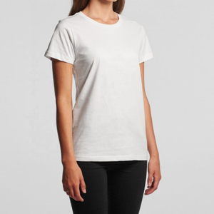Camiseta de Manga Corta para Mujer, 100% Algodón Premium, Personalizable, Transpirable, Tallas Grandes, Estilo Casual, Decoración con Logotipo Impreso Personalizado, Verano - Product Image 6