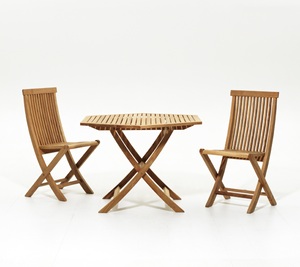 Table à manger hexagonale en bois moderne, pliable, écologique, durable et imperméable pour la maison et l'extérieur - Product Image 2