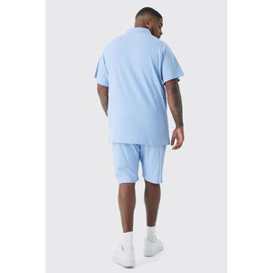 Ensemble T-shirt et short en coton 100% lavé, coupe oversize, pour homme - Collection été en gros - Product Image 4