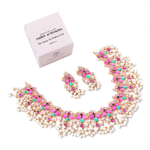 18K Gold Plated Zircon Bridal Jewelry Set-Fine Fashion Gift Set - Product Image 1