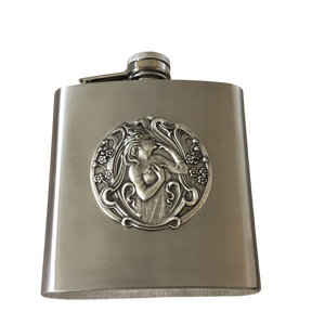 Petaca de Cobre Antigua, a Prueba de Fugas, Estilo Vintage, Botella Portátil para Licor, Ideal para Regalo, Venta al por Mayor, Decoración del Hogar - Product Image 3