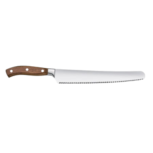 Brown Wood Handle Bread <b>Knives</b> Stainless Steel Long Serrated Blade Riveted Professional Bakery <b>Slicing</b> <b>Knives</b> for Bread Cake - Product Image 5