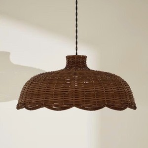 Luxury Premium Handmade Rattan Bell Shape Lamp <b>Shade</b> Rustic Eco-Friendly Ceiling <b>Light</b> Cover for Living Room Bedroom Hotel Decor - Product Image 6