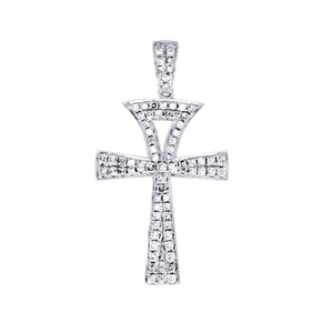 Colgante Cristiano de Lujo Personalizado de Plata 925, Diseño Hip Hop Iced Street Fashion, Moissanita de Corte Brillante, Cruz de Jesús Personalizada - Product Image 1