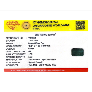 Certified Loose Zambian Emerald 13.65 Carat Pear Cut Wholesale Gemstone - Product Image 4
