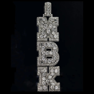 จี้เพชร VVS Lab Grown Diamond แบบกำหนดชื่อได้ ตัวเรือนเงินแท้ 925 หรูหรา รับรองโดย IGI สำหรับผู้ชาย จี้สไตล์แร็ปเปอร์สุดเท่ - Product Image 1