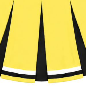 Jupe plissée jaune citron pour femmes et filles, idéale pour la danse, les entraînements, les compétitions et les tenues de sport. - Product Image 6