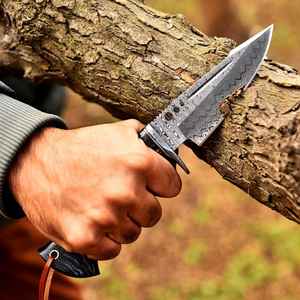 Cuchillos de Caza Premium Hechos a Mano, Cuchillo de Camping al por Mayor OEM, Acero de Grado Industrial, Mango de Madera, Acero al Carbono, Tamaño Personalizado - Product Image 2