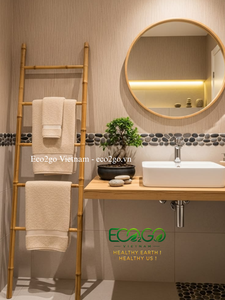Porte-serviettes et support à vêtements télescopique portable en bambou haute résistance, support pour couvertures, charge maximale 150 kg, pour salle de bain, chambre et maison - Product Image 4