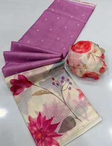 ผ้าส่าหรีคอต้าโดเรียเนื้อนุ่มยอดนิยม พร้อมเสื้อคลุมสำหรับผู้หญิง ใช้ได้ทุกโอกาส แห้งเร็ว ไม่ยับ จากอินเดีย - Product Image 5