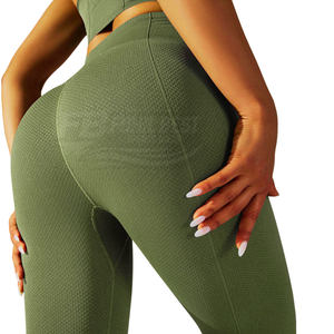 Leggings de Yoga de Cintura Alta para Mujer, de Spandex/Nylon, Control de Abdomen, Levanta Glúteos, Transpirables, de Secado Rápido, para Entrenamiento - Product Image 1