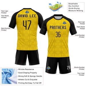 Maillot de volley-ball personnalisé de haute qualité, or, noir et blanc, forme géométrique, sublimation, respirant, vêtements de sport d'équipe pour hommes - Product Image 4