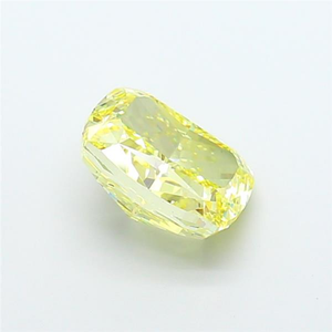 Elegante pieza de joyería fina de lujo, diamante cultivado en laboratorio de color amarillo vivo certificado, corte cojín, piedra preciosa suelta con brillo radiante. - Product Image 5
