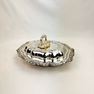 Elegant Stainless Steel Serving Dish For <b>Dining</b> <b>Table</b> Presentation With Durable Finish And Premium Quality Material - Product Image 1