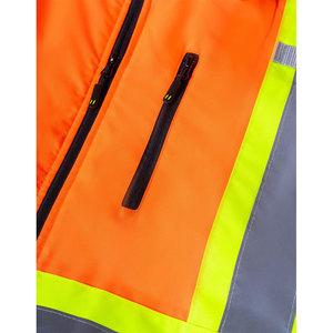 Veste de sécurité hivernale haute visibilité, imperméable, pour travaux de construction industrielle, veste coupe-vent chaude pour travaux de construction - Product Image 6