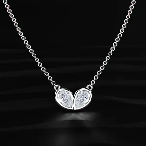Collar de Diamantes Cultivados en Laboratorio con Forma de Pera, Color D-E, Claridad VVS-VS, Diseño Pequeño con Certificado IGI, para Mujer - Product Image 1