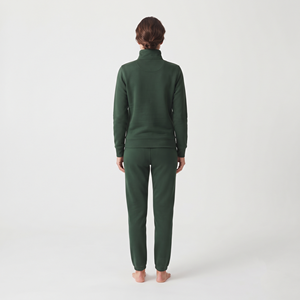 Survêtement décontracté zippé en coton grande taille pour femme, idéal pour l'entraînement et la vente en gros - Product Image 3