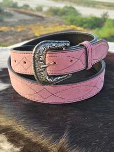 Ceinture Western en Cuir de Vachette Vintage Faite à la Main de Luxe avec Boucle en Alliage, Finition Premium, Dimensions Personnalisables - Product Image 1