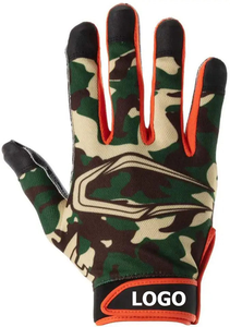 Custom Design American Football Gloves Professional <b>Sticky</b> Silicone Palm Breathable Mesh Back Training Gear Wholesale Factory - Product Image 4