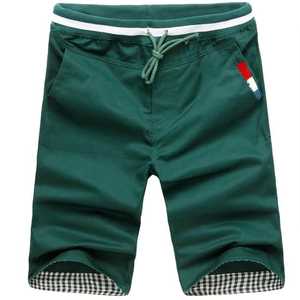 Pantalones Cortos Bermuda para Hombre, Color Gris Sólido, con Cordón Ajustable, Bolsillos, Tela Oxford Informal, Cintura Media, Diseño Transpirable - Product Image 2