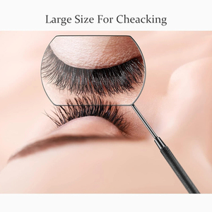 Eyelash Mirror <b>Square</b> Eyelash Extension Mirror Lash Makeup Beauty <b>Tool</b> Handheld Stainless Steel Material Professional Quality - Product Image 5