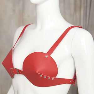 Soutien-gorge court en cuir de vache authentique avec logo personnalisé, vente en gros, soutien-gorge en cuir véritable de qualité supérieure à bonnets souples, lingerie sexy pour femme - Product Image 4