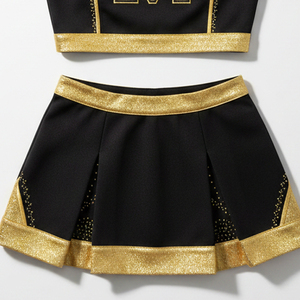 Service OEM : Tenue de cheerleading respirante en mélange polyester-spandex, coupe confortable pour les cascades, les sauts et les acrobaties. - Product Image 2