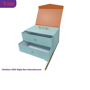 กล่องของขวัญป๊อปอัพ 3 มิติสุดหรู พร้อมหูหิ้ว กล่องบรรจุภัณฑ์กระดาษแข็งแบบกำหนดเอง สำหรับชาชงรังนกและขนมไหว้พระจันทร์ - Product Image 2