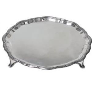 Bandeja de Servicio con Acabado Brillante para Decoración de Mesa de Boda, Bandeja Metálica de Diseño Moderno para Cocina y Catering - Product Image 5