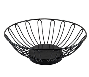 Round Iron Wire <b>Storage</b> Basket In Small Size Durable Strong Lightweight Modern Organizer for Home Office Kitchen Laundry Room - Product Image 1