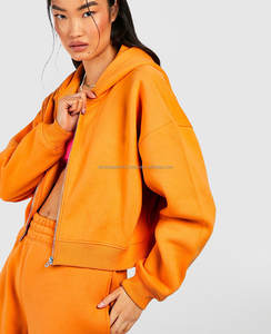 Sweats à capuche épais en coton personnalisés de haute qualité Vente en gros Pull en polaire personnalisé vierge Sweats à capuche tricotés solides et décontractés pour femme - Product Image 6