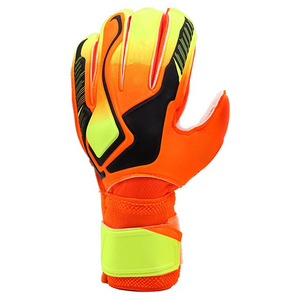 Gants de gardien de but de football, doigts entiers, antidérapants, respirants, sangle de poignet réglable, unisexe, matériau PU, impression silicone - Product Image 5