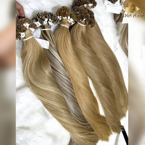 Extensiones de Cabello Piano Highlight Ash Blonde Brown, Punta Plana, Sedosas, Brillantes, Doble Trama, 100% Cabello Humano Vietnamita - Product Image 6