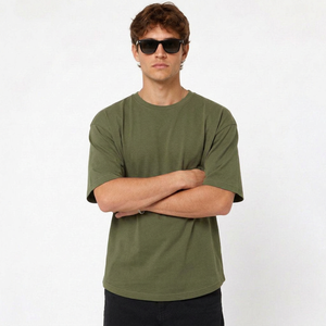 Custom mens <b>tshirt</b> Low MOQ for US Clothing Brands with custom logo and custom rib neck cotton <b>tshirt</b> - Product Image 3
