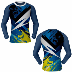 2026 New Arrival Sublimation Printing Rash Guard High Quality Slim Fit Rash Guard for Men Top Seller Men's <b>Compression</b> <b>Shirt</b> - Product Image 3