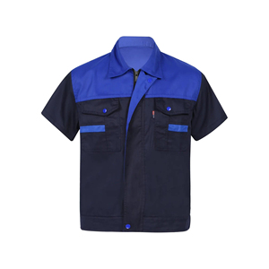Customized Colorful Button Down Security Guard Uniforms Short Sleeve Collared <b>Shirt</b> for Adult - Product Image 4