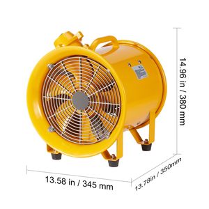 Ventilatore Industriale da Officina 10 Pollici, 350W, 1942CFM, Cavo da 3 Metri (Senza Testa di Ricarica) - Product Image 2
