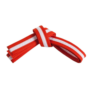 Cinturón de Karate Rojo para Adultos, Unisex, Poliéster/Algodón, Estampado, Secado Rápido, Sin Gi, Ropa de Artes Marciales, Tela de 160g, Corte Regular - Product Image 5