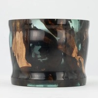 Super September Sale Handgeschilderde Bloemmotieven Ecologische Houten Epoxyhars Schaal Op Maat Fruit Dessert Schaal Servies