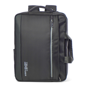 Minimalist Nylon Laptop <b>Backpack</b> with Zipper Closure Water Resistant 20-39L Capacity Unisex Softback Travel Bag - Product Image 3