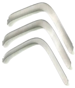 Depresor de Lengua Premium Lacks - Depresor de Lengua Reutilizable de Acero Inoxidable de Doble Extremo para Examen Oral y Retractor Faringeo - Product Image 1