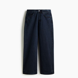 Jeans en denim coupe droite Easy Fit unisexe, style ample, taille haute, pantalon décontracté pour la ville et le quotidien - Product Image 2