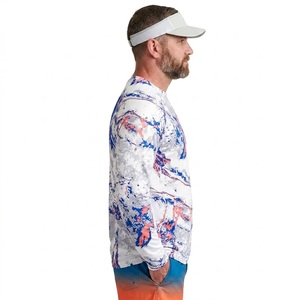 Chemise de pêche à manches longues pour enfants, UPF 50, impression par sublimation, anti-UV, 100% polyester, respirante, séchage rapide, vêtements d'extérieur, pull-over - Product Image 3